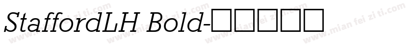 StaffordLH Bold字体转换